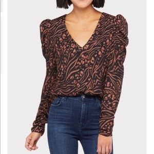 EVEREVE “Allison Joy” James puff sleeve, S, NWT!